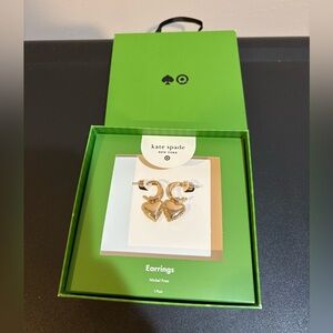 NIB Kate spade new york x Target Gold Balloon Heart Drop Earrings